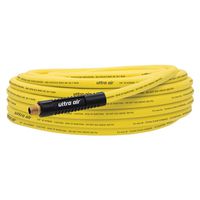Amflo Hybrid Air Hose, 3/8" ID, 50 ft, MNPT, 300 PSI, Polymer, Yellow (Model 575-50A)
