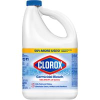 Clorox 32429 Germicidal Bleach, 121 oz, Liquid, Pale Yellow
