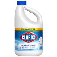 Clorox Splash-Less Concentrated Bleach, 77 oz, Liquid, Regular
