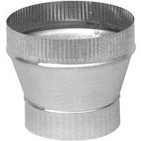 Imperial 4" to 5" Short Increaser, 24 Gauge, Galvanized Ductwork
