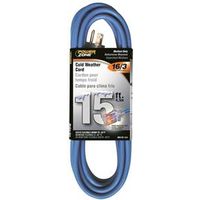 PowerZone ORCW511615 Extension Cord, 16 AWG, 15 ft L, 125 V, Grounded Plug and Receptacle