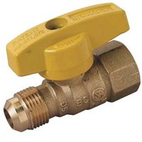 BrassCraft 1/2" Gas Ball Valve, Flared x FIP, 5 PSI, Brass Body (PSSD-41)