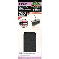 25 Count 4-1/4" x 11-1/4" 100 Grit Sanding Sheets