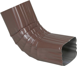 Amerimax 2526419HPC Gutter Front Elbow, Aluminum, Brown