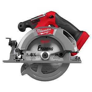 Milwaukee M18 FUEL Circular Saw, 18V, 6-1/2 in Blade, 2-1/4 in Cutting Capacity, Tool Only