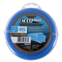 Arnold Maxi Edge Series WLM-65 Trimmer Line, 0.065 in Dia, 40 ft L, Polymer, Blue
