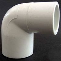 Xirtec 140 1-1/2" PVC Street Elbow, Spigot x Socket, 90° Angle, White, SCH 40