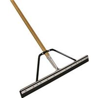 Quickie 016HDSU Floor Squeegee, 24" Blade, Flat Rubber Blade, Wood Handle