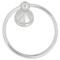 Boston Harbor L5060-26-103L Towel Ring, 6 in Dia Ring, Chrome, Wall