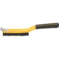 ALLWAY SB319 Wire Brush, Carbon Steel Bristle, 14 in OAL