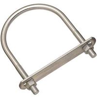 National Hardware N222-224 U-Bolt, 3/8-16 Thread, 2-1/2 in L, Steel, Zinc 3/8x3-1/2x5-1/4