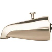 Plumb Pak PP825-31BN Bathtub Spout Diverter, Brushed Nickel, 16.9 in L, 4-3/8 in W, 8 in H