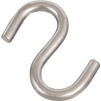 National Hardware N233-536 S-Hook, 55 lb Working Load, 0.18 in Dia Wire, Stainless Steel 1-1/2 SS Op