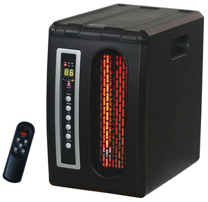 Comfort Glow QDE1320 Furnace Heater, 15 A, 120 V, 1500 W, 5120 Btu, 1000 sq-ft Heating Area, Remote Control, Silver