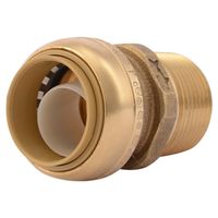 Adapt Push Fit DZR Brass 1" Connector