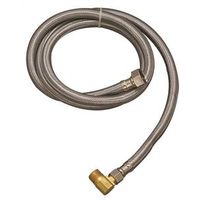 Plumb Pak PP23836 Dishwasher Connector, 1/2 x 3/8 in, FIP x MIP, Stainless Steel