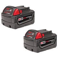 Milwaukee 48-11-1822 Rechargeable Battery Pack, 18V, 3Ah, High-Capacity, Red