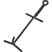 Lodge A5 Lid Lifter, Steel, Black 15" Camp Oven Lid Lifter
