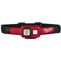 Milwaukee TRUEVIEW 2104 Headlamp, AAA Battery, 450 Lumens, Flood/Spot Beam, 295 ft Beam Distance, Re