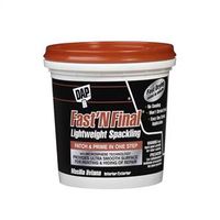 DAP 12141 Lightweight Spackling, White, 1 pt Tub