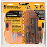 DEWALT DW5366 Anchor Drive Installation Kit, 10-Piece, Carbide 10PC Drill/Drive Set