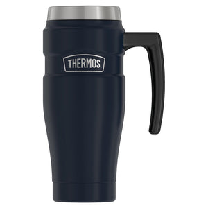 Thermos Stainless King Series SK1000MDB4 Travel Mug, 16 oz, Leak-Proof Lid, Stainless Steel, Midnight Blue, Insulated