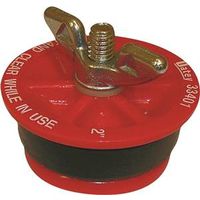 Oatey 2-Inch Plastic Test Plug, Red (Model 33401)