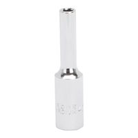 Vulcan MT6487800 Drive Socket, 4 mm, 1/4 in Drive, 6-Point, Chrome Vanadium Steel