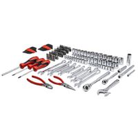 Crescent CTK150 Professional Tool Set, 150-Piece, Alloy Steel, Polished Chrome