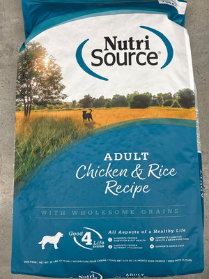 NutriSource Chicken and Rice Dog Food (26 lbs)