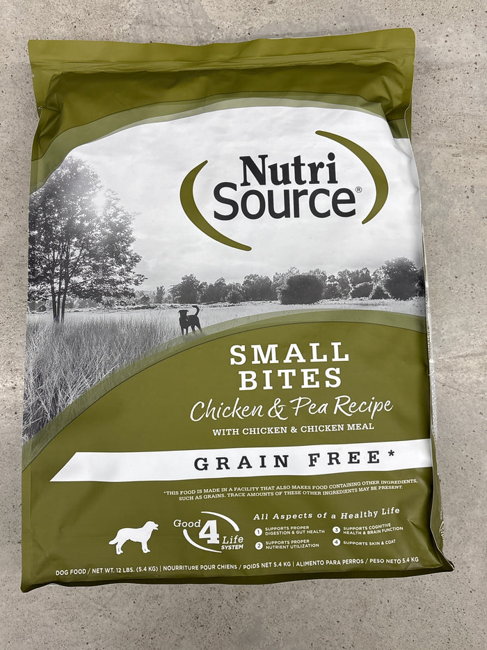 Nutri Source Chicken Small Bites Dog Food (12 lbs)