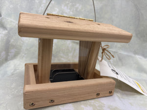 Mini Hopper Feeder Cedar