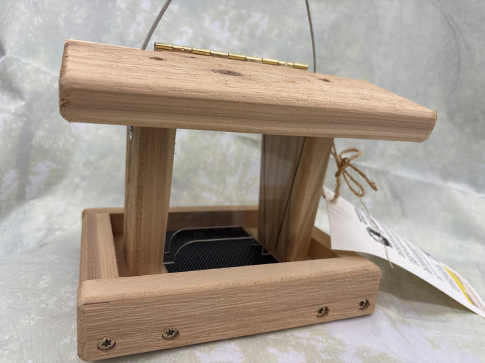 Mini Hopper Feeder Cedar