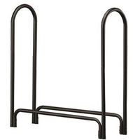 Shelter Medium Log Rack, 13"W x 45"D x 45"H, Steel Base, Powder-Coated Black