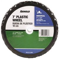 Arnold 490-321-0002 Tread Wheel, Plastic/Rubber 7x1.50 Plas Univ Wheel