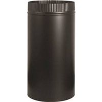 Imperial BM0103 Stove Pipe, 7 in Dia, 12 in L, Steel, Black