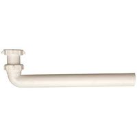 Plumb Pak PP66-9W Drain Tube, 1-1/2 in, 15 in L, Slip Joint, Polypropylene, White