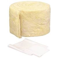 M-D Pipe Insulation Wrap, 25 ft L, 1/2 in Thick, Fiberglass, Yellow, Model 4937