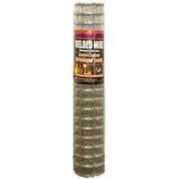 Jackson Wire 10152514 Welded Garden Fence, 50 ft L, 36 in H, 3 x 2 in Mesh, Galvanized