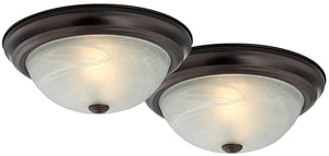 Boston Harbor F51WH02-1006-ORB Flush Mount Ceiling Fixture, 2LT, 13in, Bronze