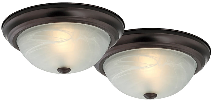 Boston Harbor F51WH02-1006-ORB Flush Mount Ceiling Fixture, 2LT, 13in, Bronze