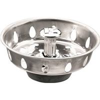 Plumb Pak PP820-25 Basket Strainer with Adjustable Post, 3.3 in Dia, Stainless Steel
