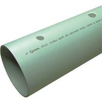 JM Eagle SDR Series 4" x 10' PVC Pipe, Solvent Weld, Green (Model: 77743)