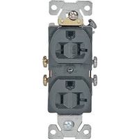 Eaton Wiring Devices 877B-BOX Duplex Receptacle, 20A, 125V, Side Wiring, Brown