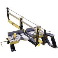 STANLEY 20-800 Clamping Miter Box with Saw, 22 in W Cutting, 1-1/2 in D Cutting, Aluminum
