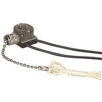 Eaton Wiring Devices 458NP-BOX Canopy Switch with Bell End, Nickel, Polycarbonate, 1/3/6 A