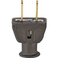 Eaton Wiring Devices 183BK-BOX Electrical Plug, 2-Pole, 15 A, 125 V, NEMA 5-15, Black