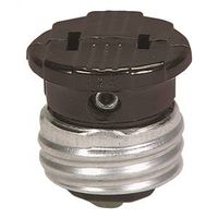 Eaton Wiring Devices 758B-BOX Adapter, 660 W, 1-Outlet, Brown Keyless Lamp Socket Adapt