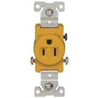 Eaton Wiring Devices 817V-BOX Single Receptacle, Flush Mounting, 2-Pole, 125V, 15A, Side Wiring