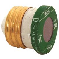Bussmann TL-30 Plug Fuse, 30 A, 125 V, 10 kA Interrupt, Plastic Body, Time Delay Fuse, 4PK